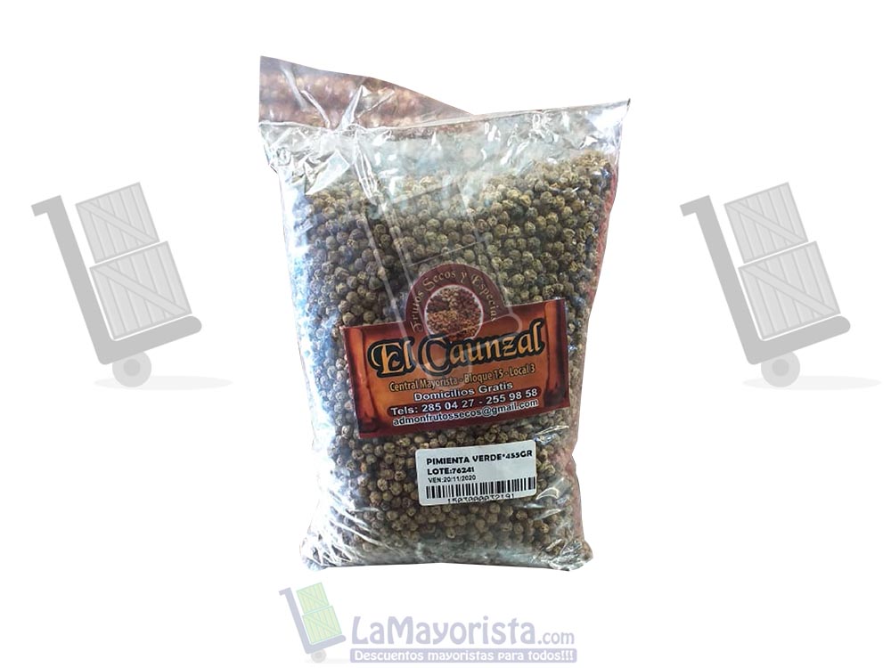 Pimienta verde x 455 gr