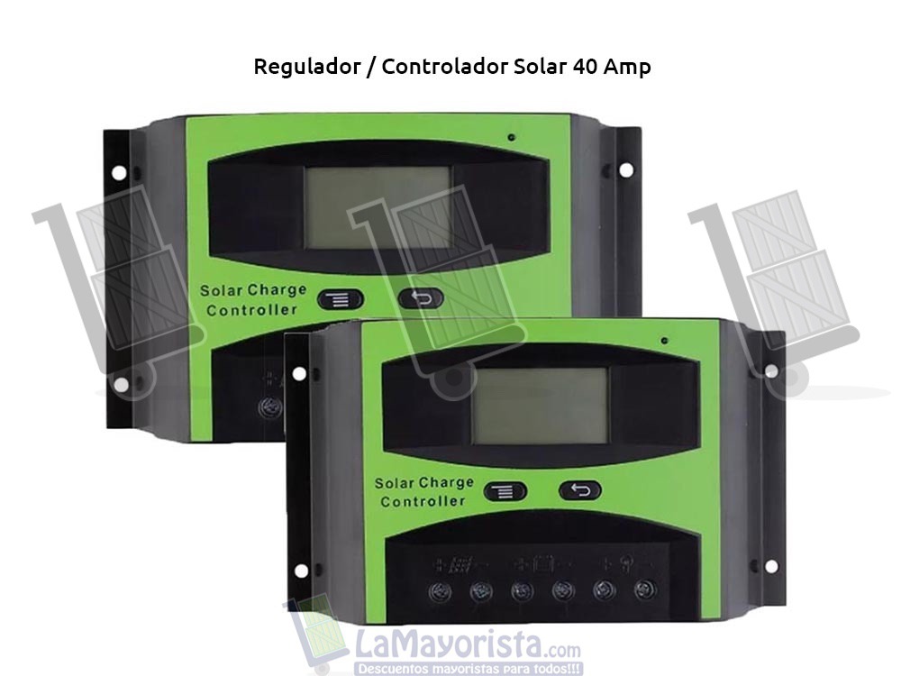 Regulador / Controlador Solar PWM 40 Amp 12/24 Volt