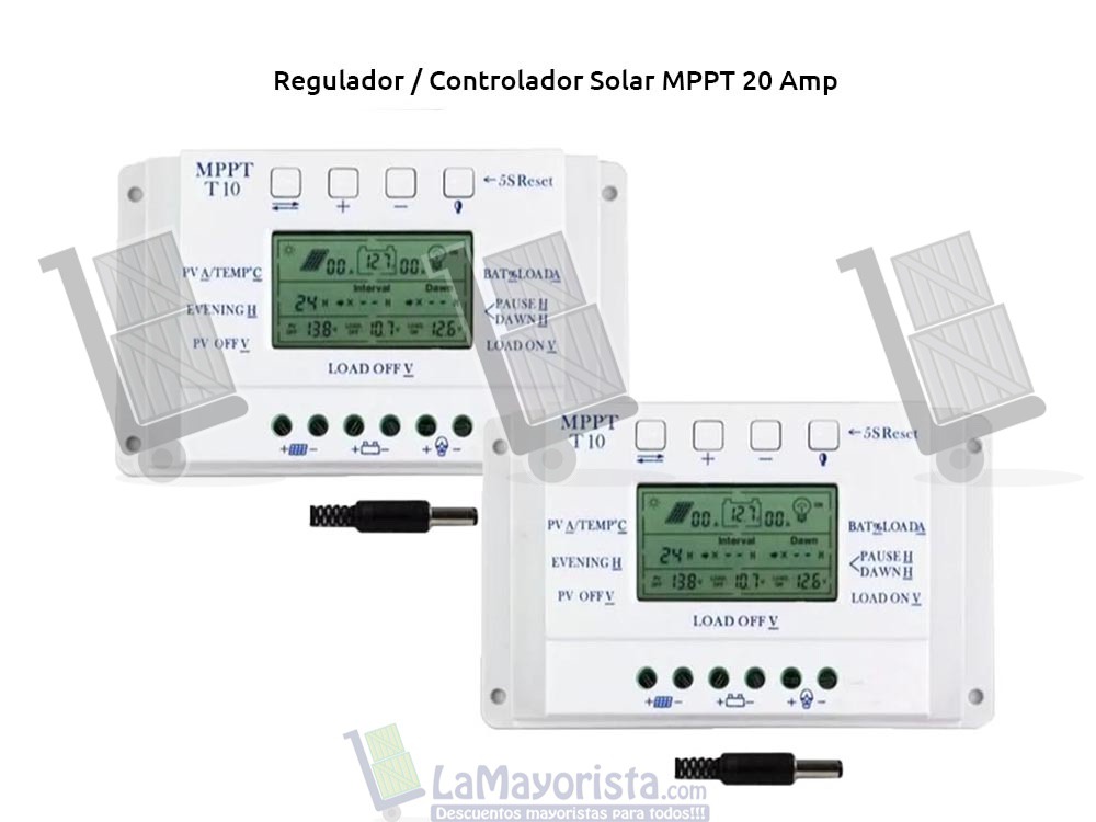 Regulador / Controlador Solar MPPT 20 Amp Con Amplificador Microchip De Potencia 12/24 Volt