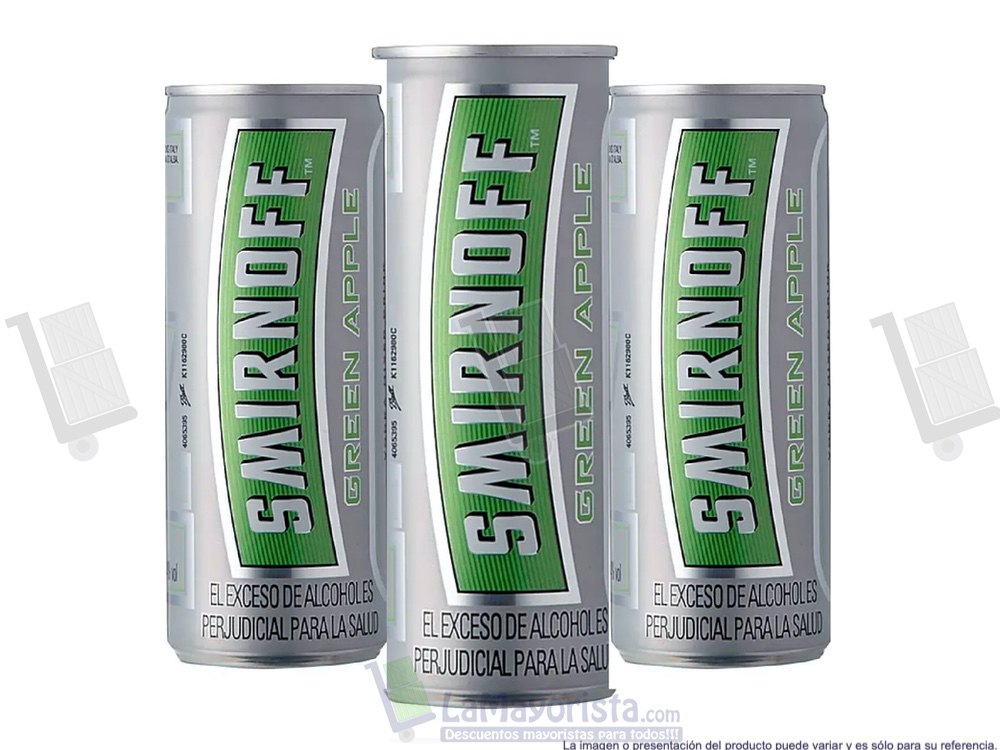 SMIRNOFF ICE LATA MANZANA VERDE 250 ml