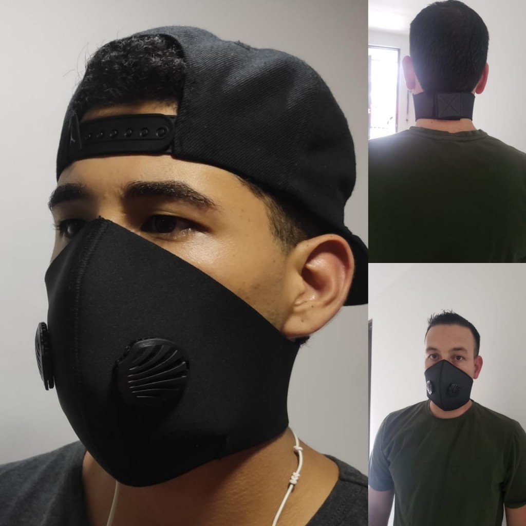 Tapabocas Antifluido en Neopreno Doble Filtro. Domicilios a todo el país.