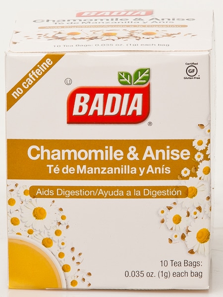 TE DE MANZANILLA Y ANÍS BADIA