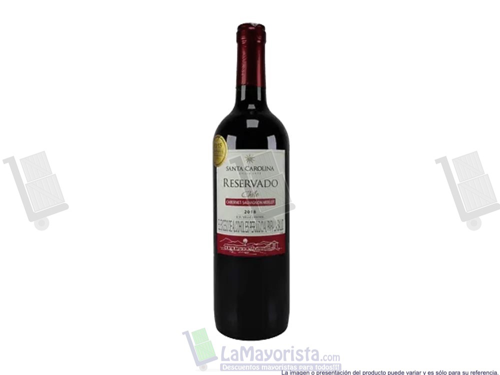 VINO SANTA CAROLINA RESERVADO CABE/SAUV/MERL 750ML