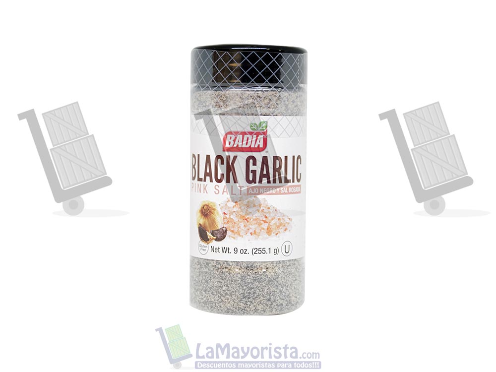 Ajo negro y sal rosada de himalaya