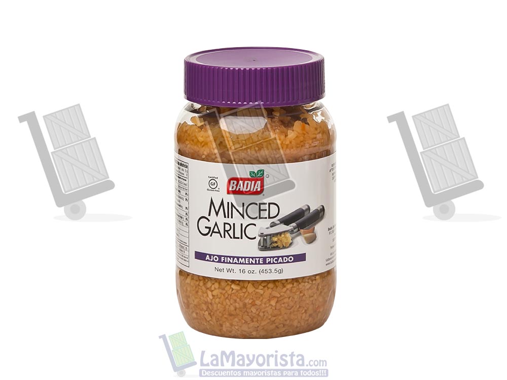 Ajo picado en agua Badia x 453.6 gr
