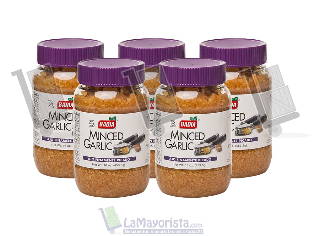 Ajo picado en agua Badia x 453.6 gr