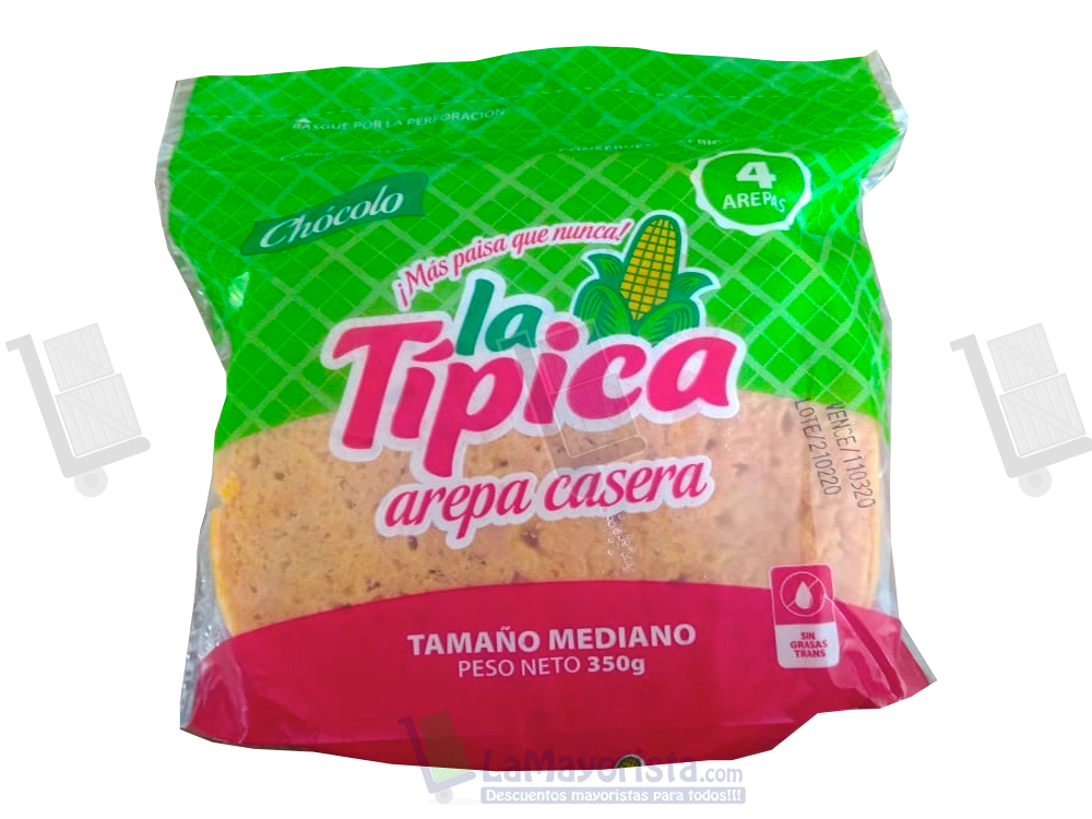 Arepa de chocolo x 4 unidades