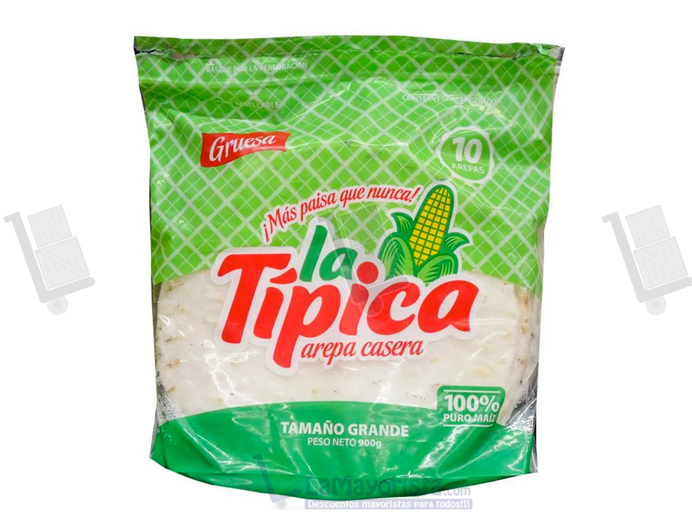 Arepa tela grande x 10 unidades 900gr