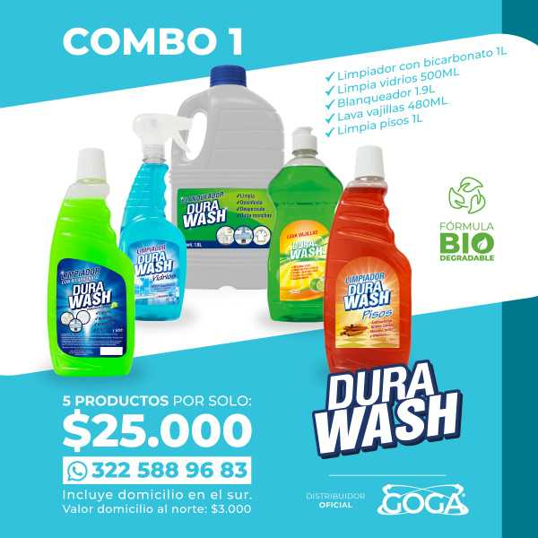 Kit de aseo Dura Wash GOGA.