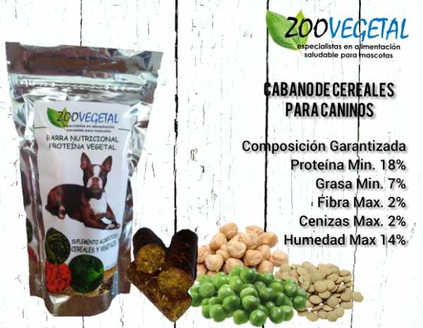cabanos de proteína animal y vegetal para perros y gatos de todas las razas