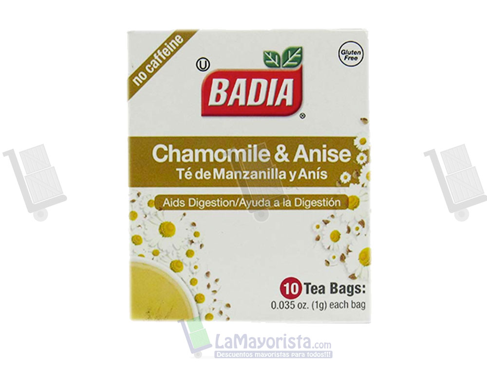 TE ANIS MANZANILLA BADIA 10 UNIDADES