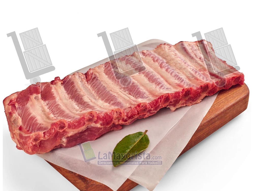 Costilla de cerdo de la carnisseria porcionado