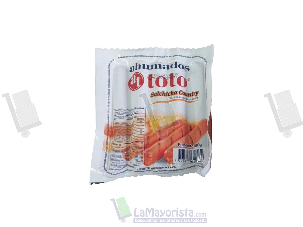 Salchicha tipo ranchera x 15 unidades