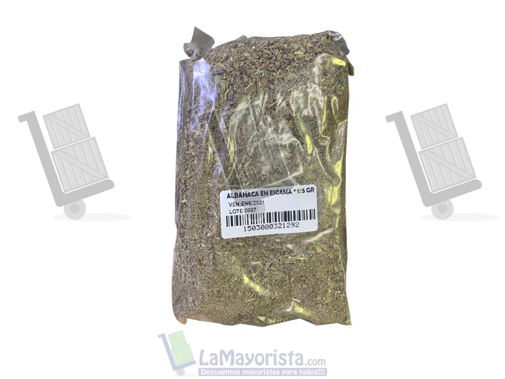 albahaca en escama 125gr