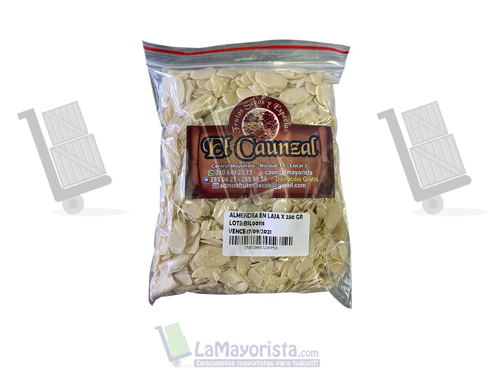 Almendra en laja x 250g