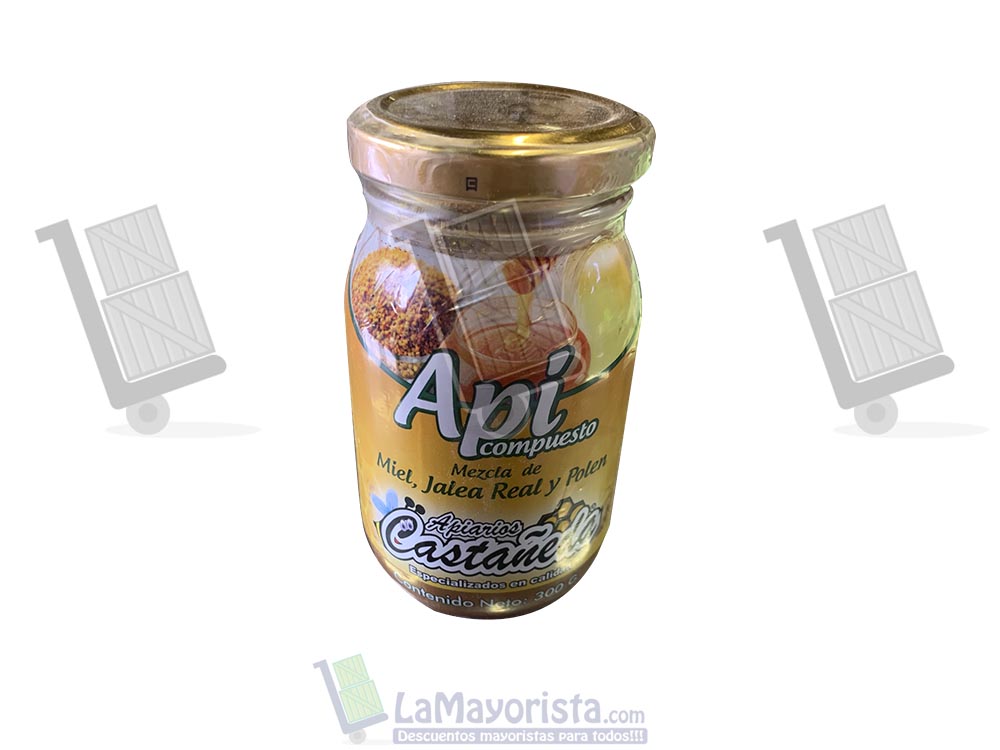 api compuesto miel jalea real polen 300gr