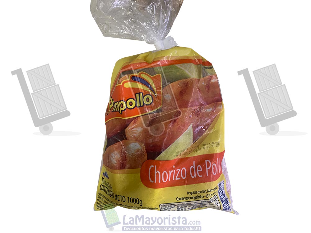 chorizo de pollo pimpollo 10unid