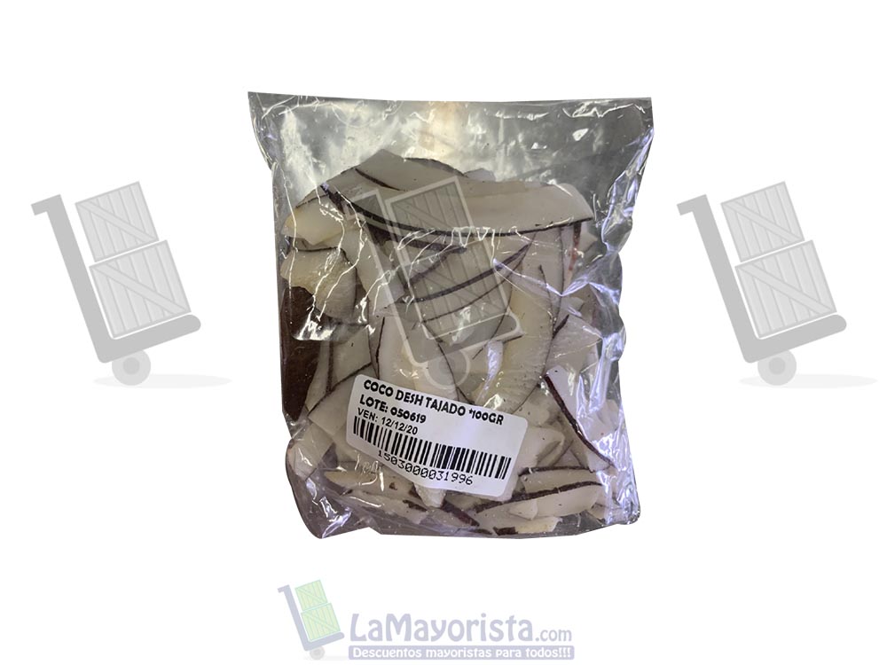 coco deshidratado tajado 100gr