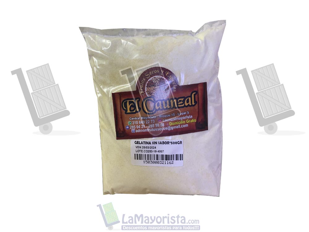 gelatina sin sabor 500gr