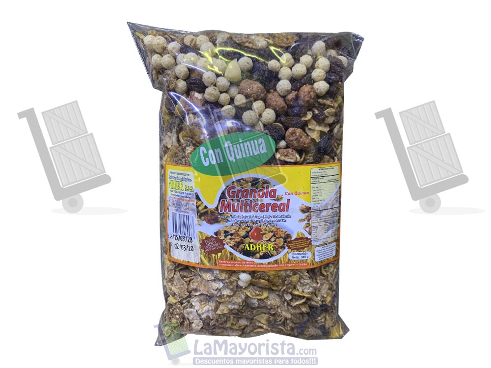 cereal granola multicereal con quinua 500gr