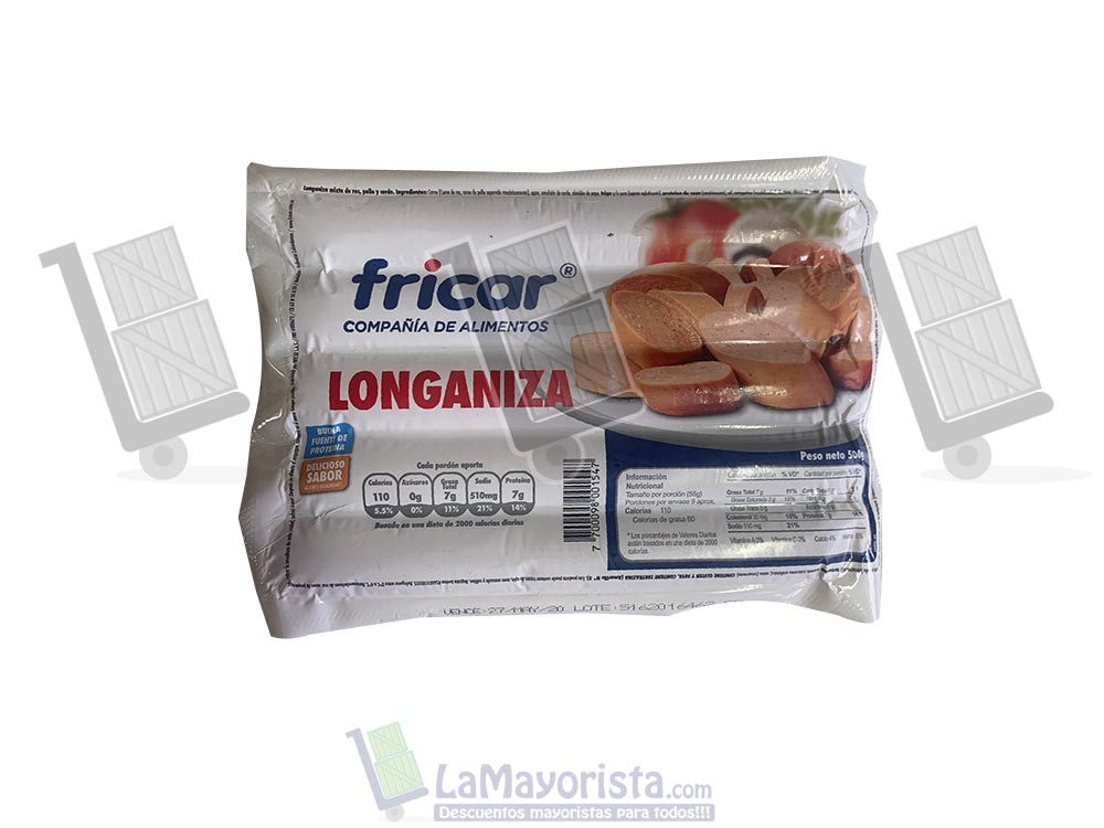 longaniza fricar 500gr