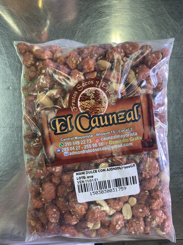 mani dulce con ajonjoli 500gr