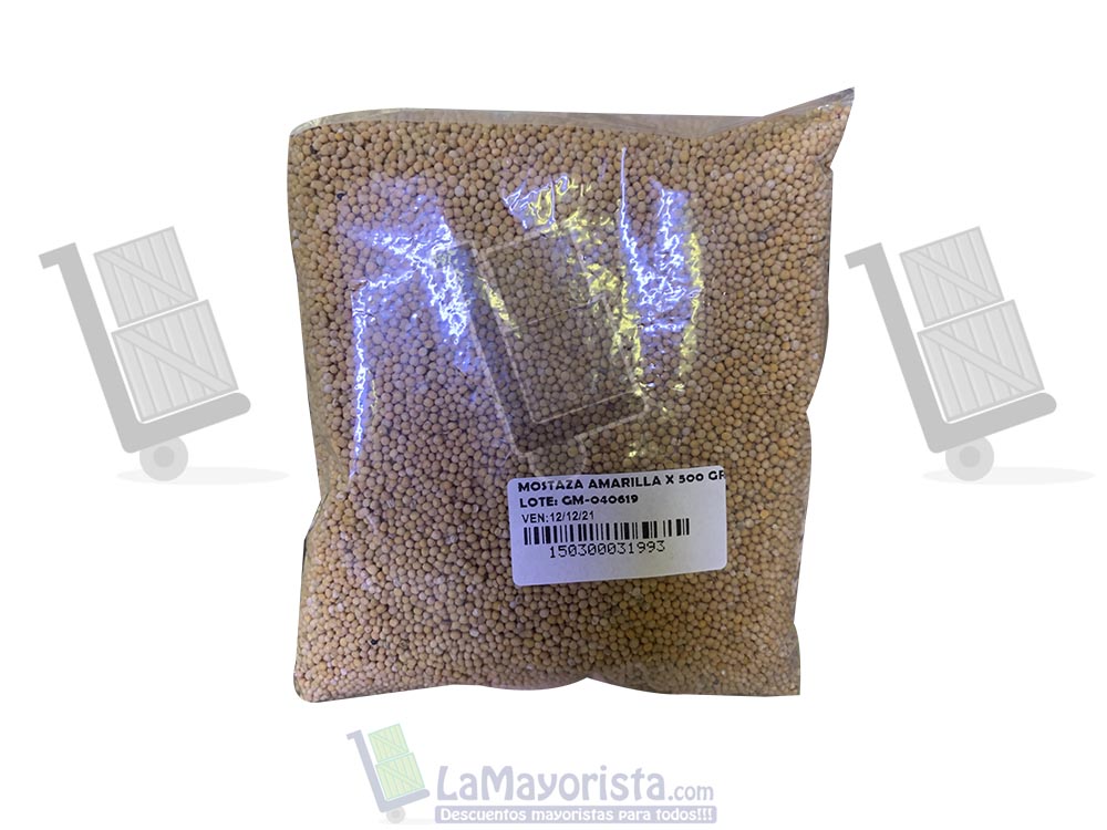mostaza amarilla 500gr