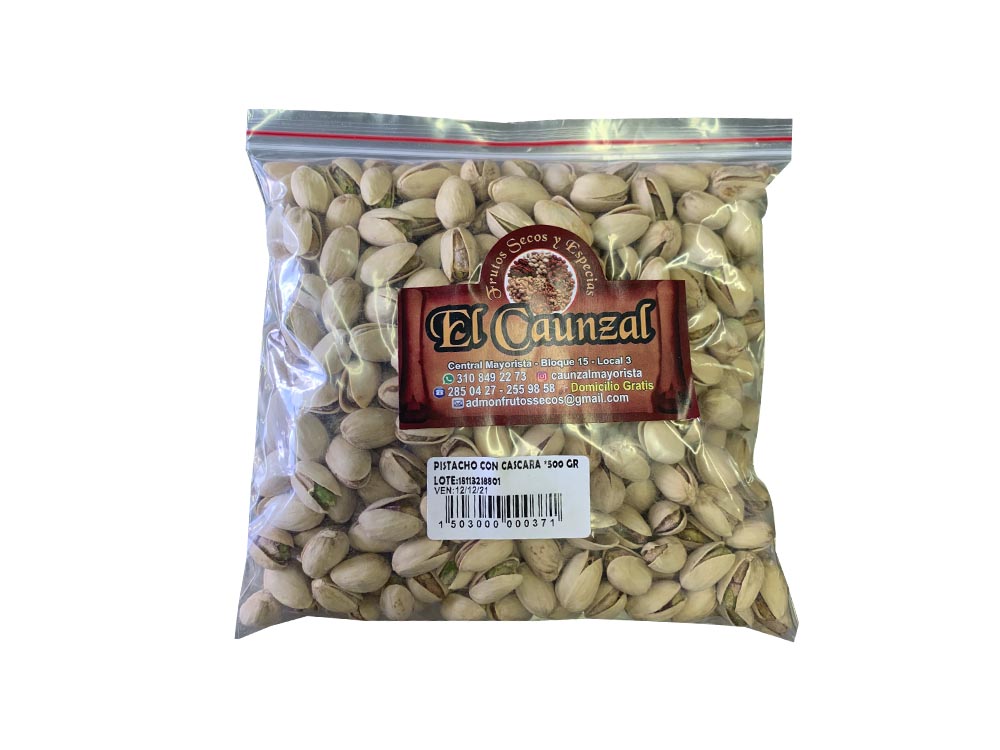 pistacho con cascara 500gr