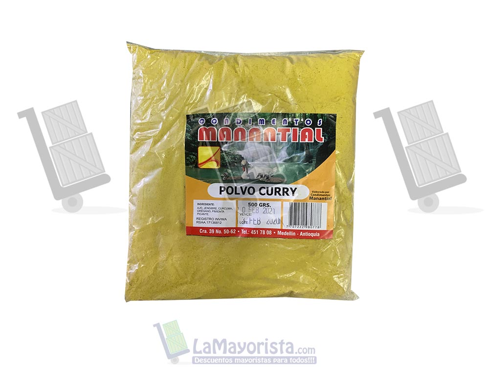 polvo curry manantial 500gr