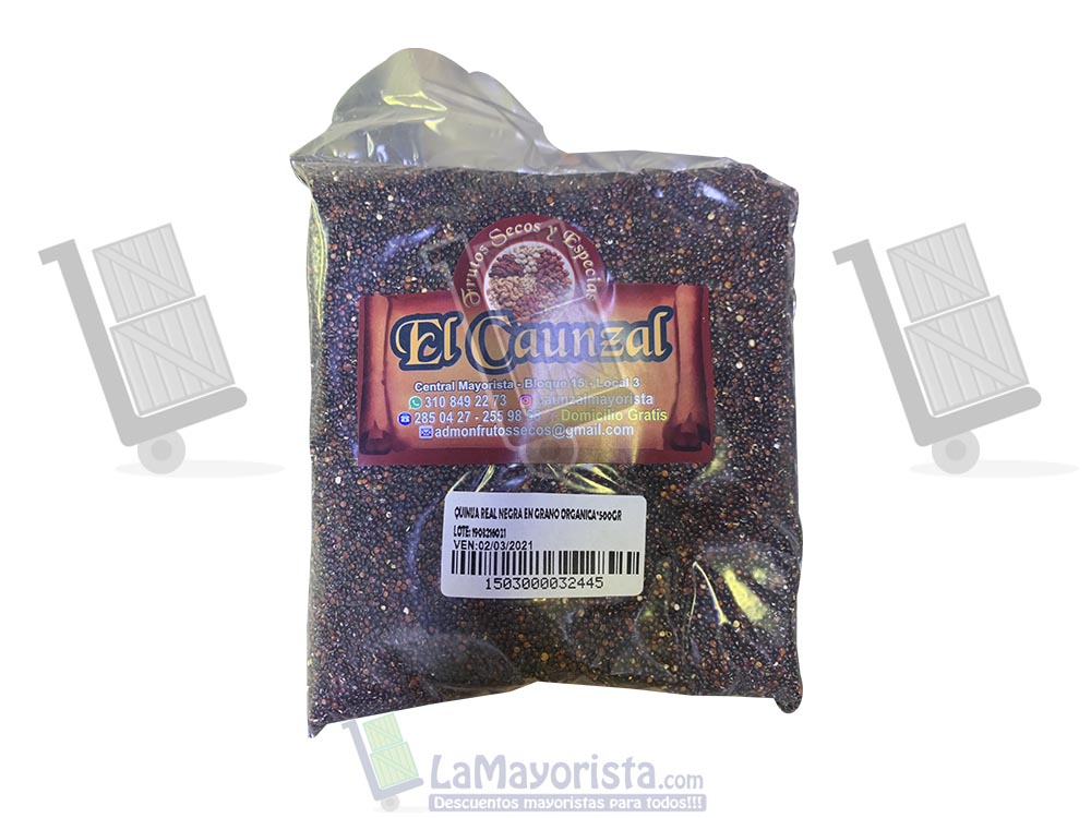 quinua real negra 500gr