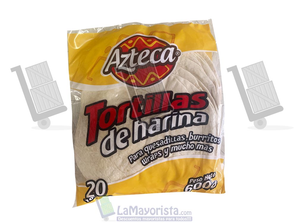 tortilla azteca 20 unid 600gr