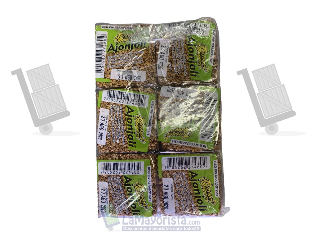 turron de ajonjoli 12 unid