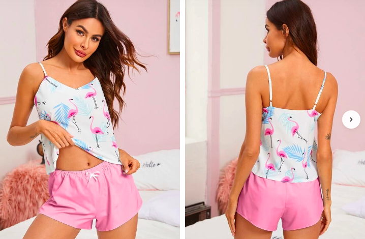 Sets Pijama Lazo Tropical Multicolor Dulce Talla M cod 50