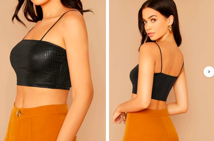 Top de tirante corto con diseño de cocodrilo Talla M cod 56