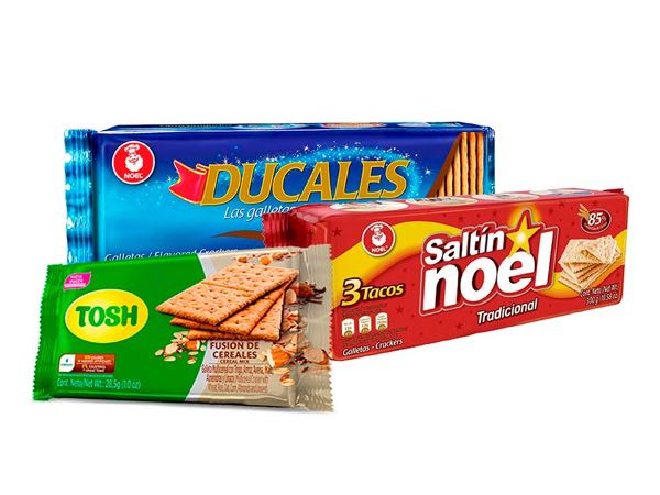 galletas saltin  3 tacos   ducales 2 tacos   tosh de obsequio
