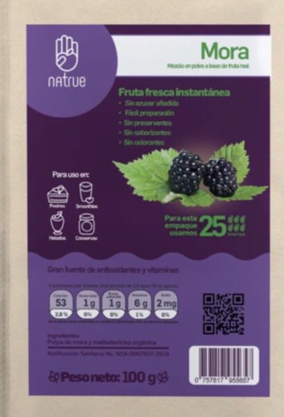 Mora en polvo Natrue