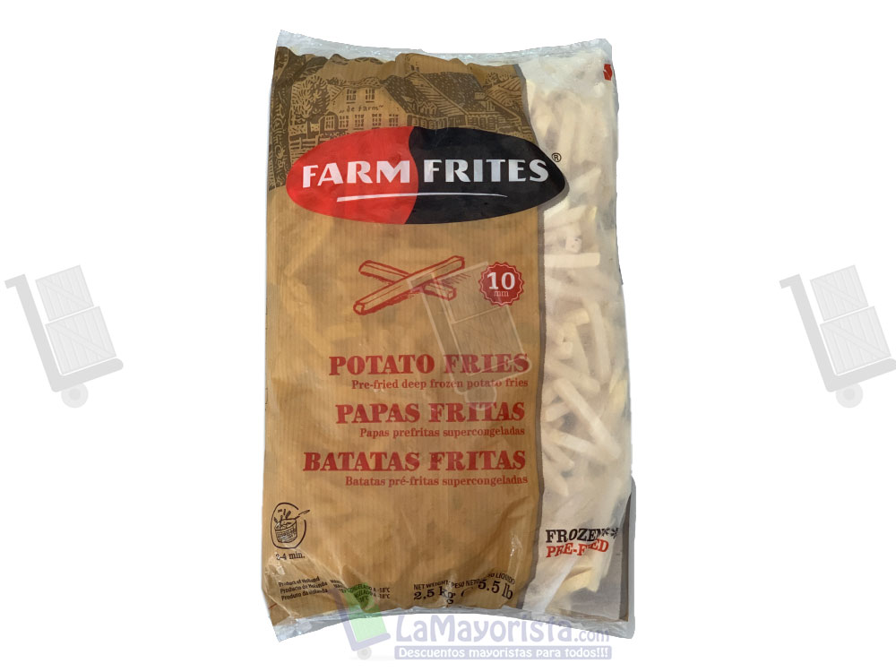 Papas congeladas x 2.5 kl