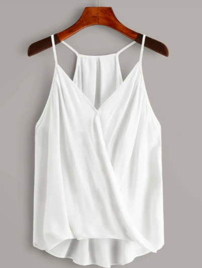 Top halter cruzado blanco Talla S-M cod 85