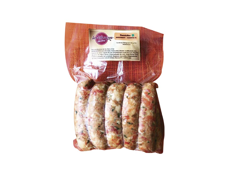 Chorizo  100% pierna de cerdo coctel x 10U