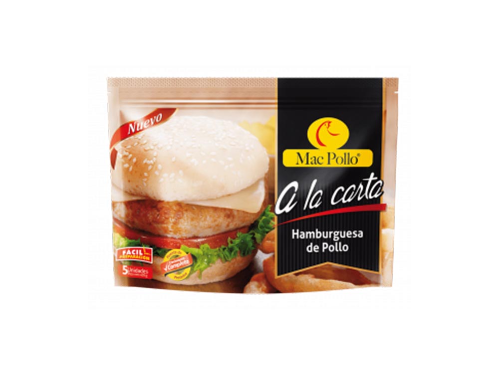 Hamburguesa de pollo x 5 unidades (PROMOCION)