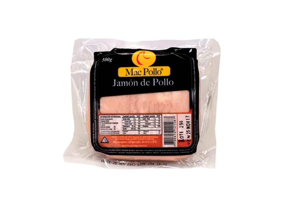 Jamon de pollo x 500 gr (PROMOCION)