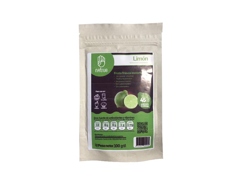Limon en polvo 100% natural x 100 gr