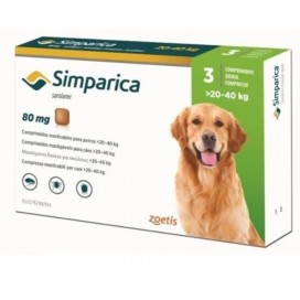 Simparica 20-40 Kg 80 Mg x 3 T...