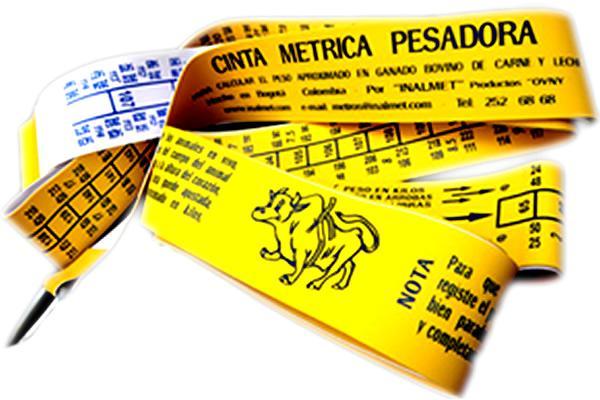 Cinta control peso bovinos