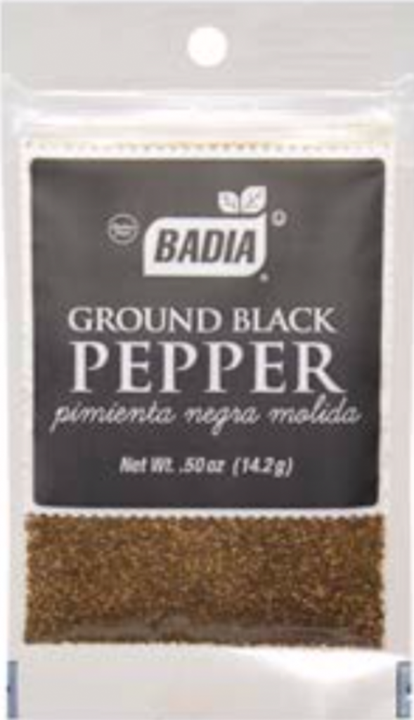 PIMIENTA NEGRA MOLIDA BADIA 12/ 14.