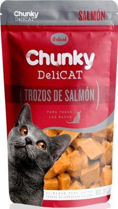 Chunky Delicat trozos de salmón Pouch x 80 gr