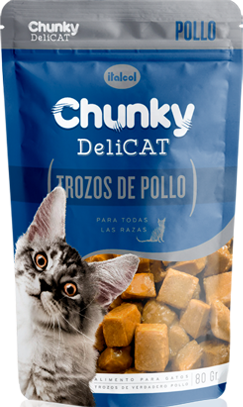 Chunky Delicat trozos de pollo Pouch x 80 gr