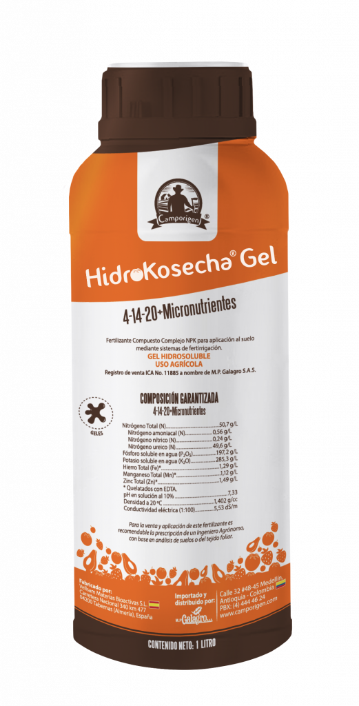 HidroKosecha Gel 4-14-20 1 lt