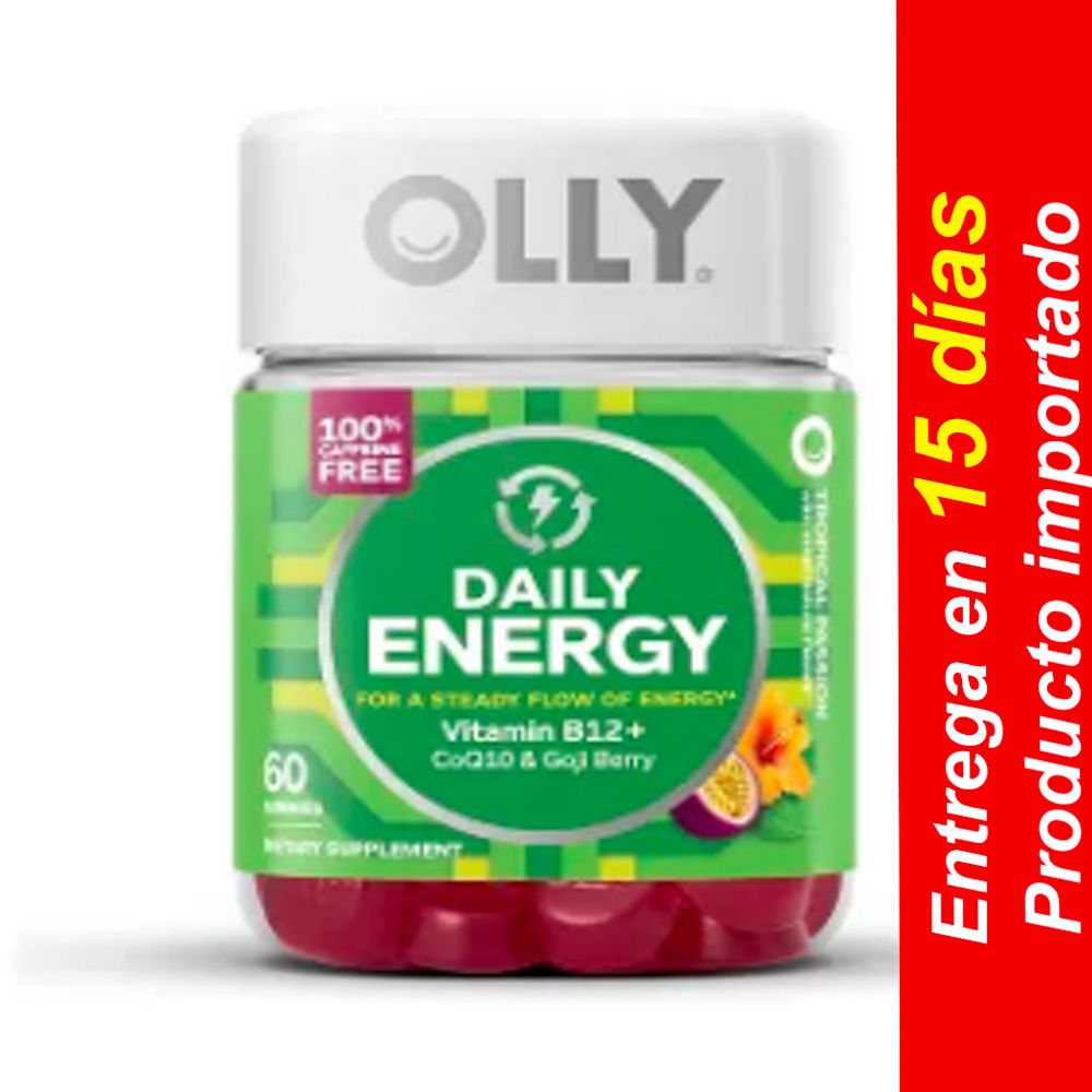 Gomitas Suplemento Dietético Diario Olly Energy – Pasión Tropical – 60u – Entrega 15 dias