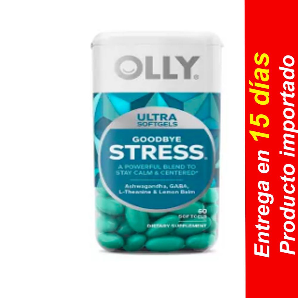 Suplemento de gel ultra suave OLLY Goodbye Stress - 60 u- Entrega 15 dias